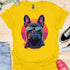 Retro Frenchie with Sunglasses - V1 - Retro One T-Shirt